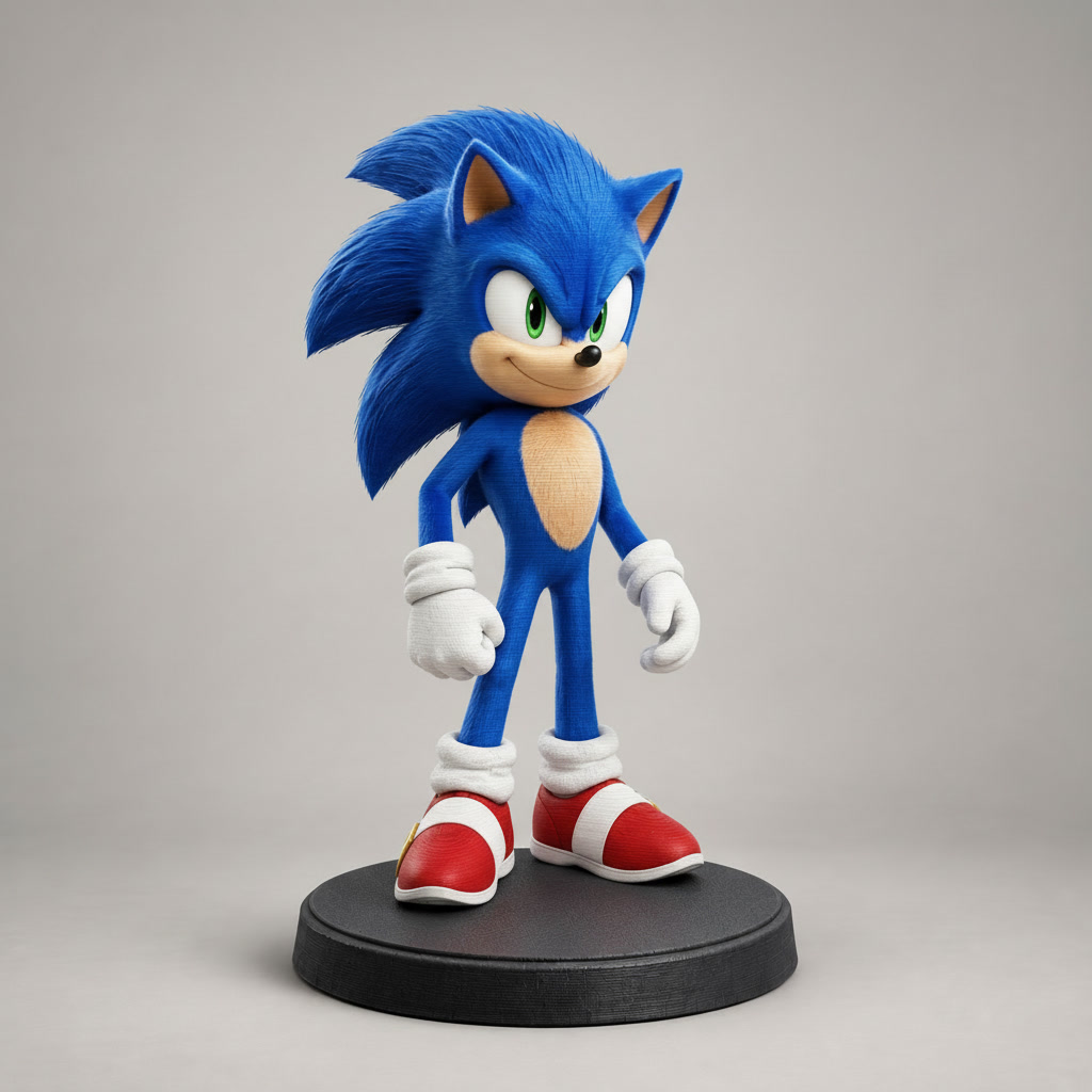 Estátua Sonic Colecionável