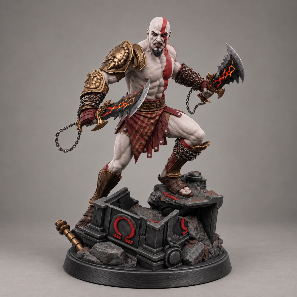 Estátua Kratos Colecionável