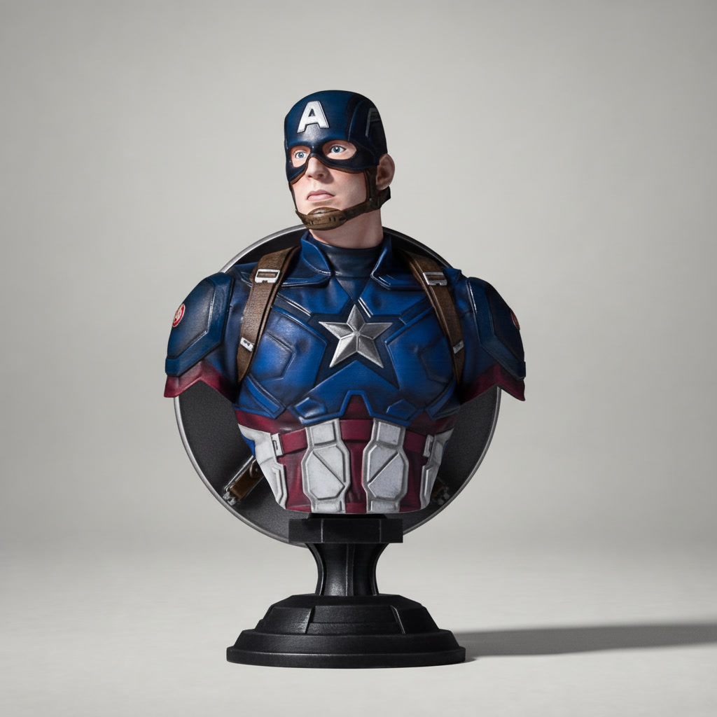 Busto Capitão América Escudo
