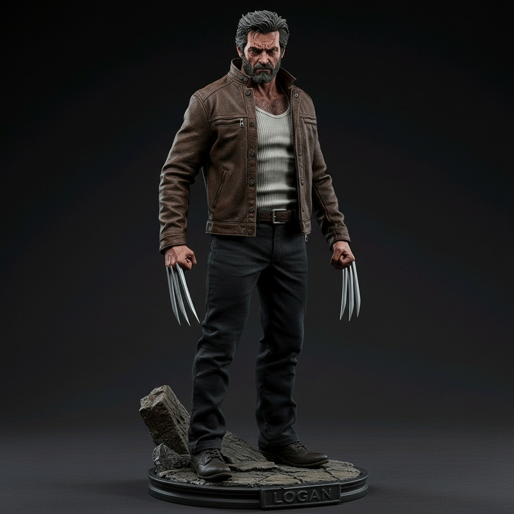 Estátua Logan (Wolverine) Colecionável