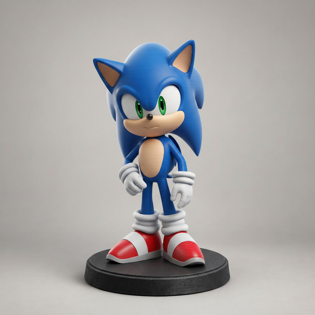 Estátua Sonic Clássico Colecionável