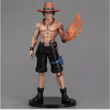 Estátua Portgas D. Ace Colecionável