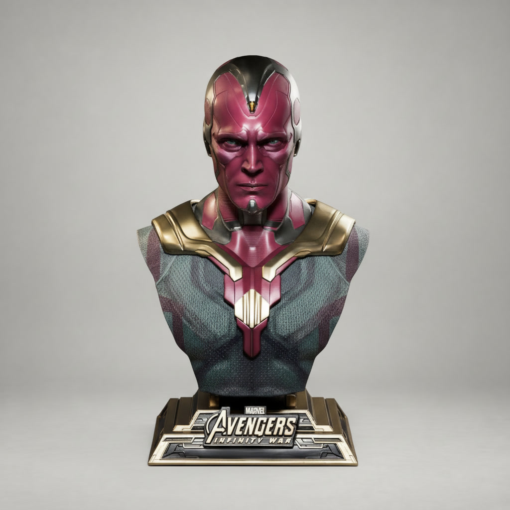 Busto Visão Vingadores Guerra Infinita