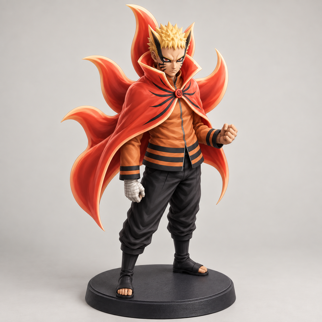 Estátua Naruto Modo Kurama Colecionável