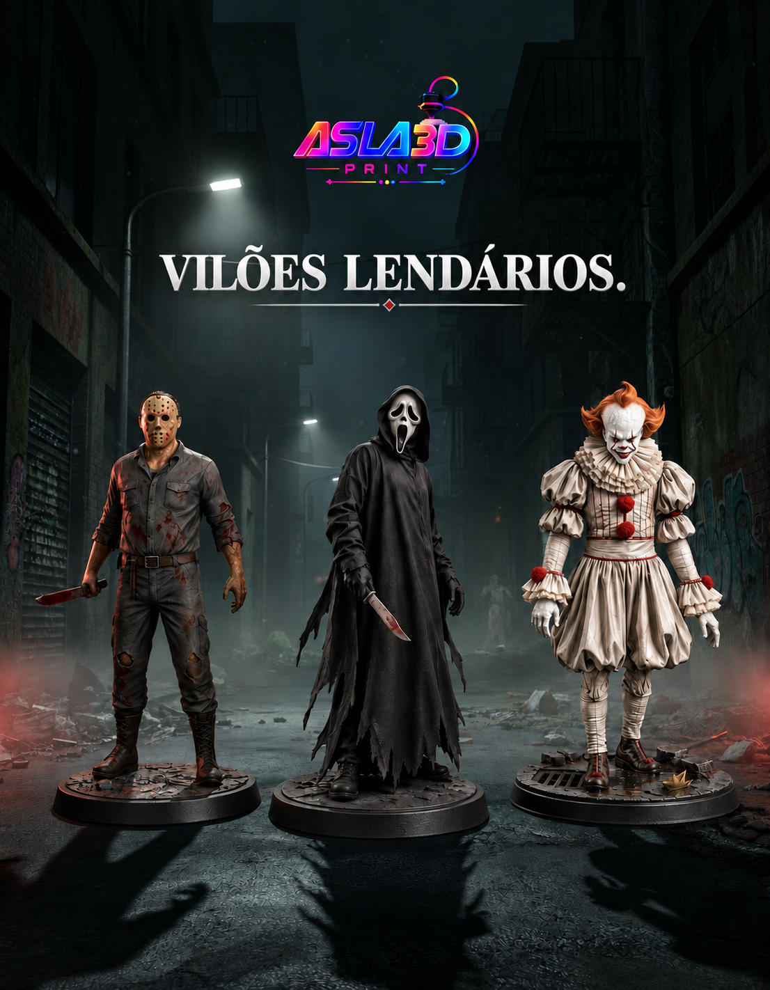 Vilões Lendários — estátuas Asla3D Print