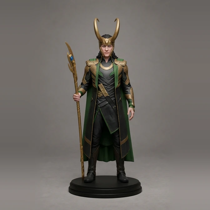 Estátua Loki Colecionável