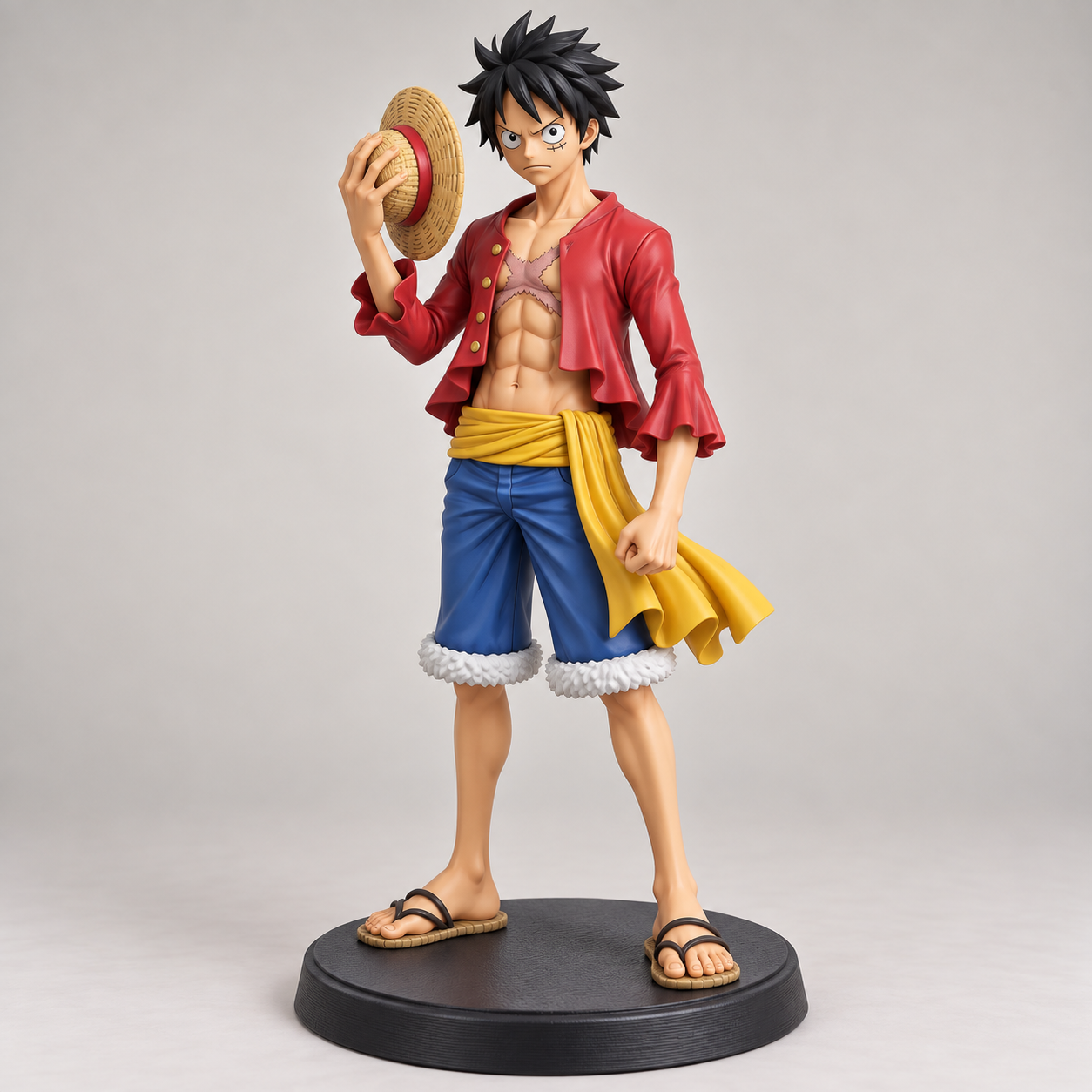 Estátua Luffy Chapéu de Palha Colecionável