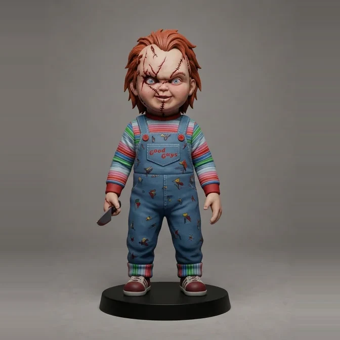 Estátua Chucky Brinquedo Assassino Colecionável