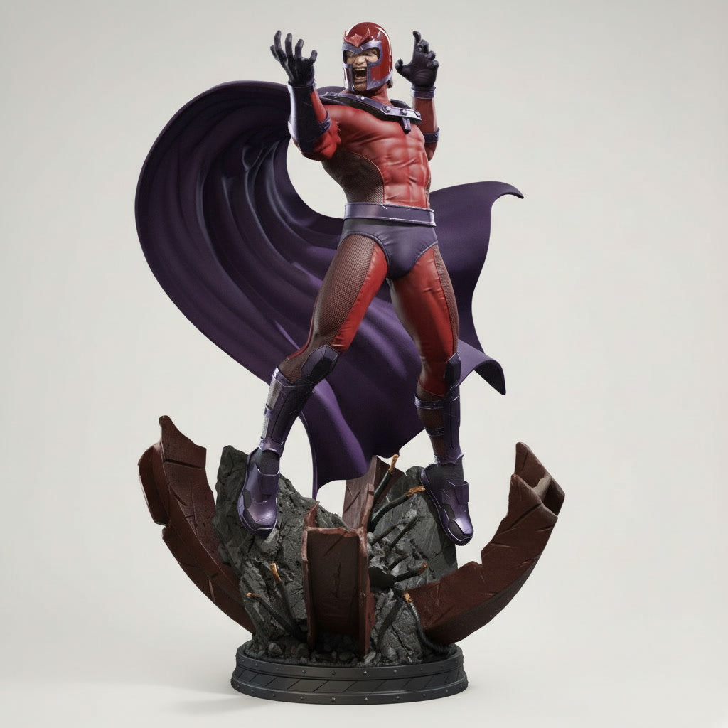 Estátua Magneto Colecionável