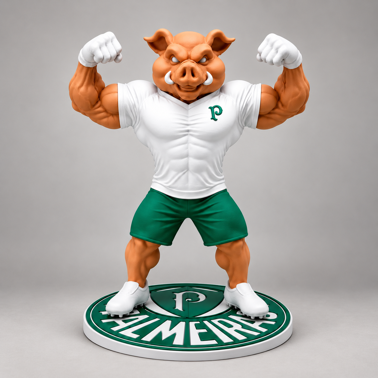 Estátua Porco Palmeiras Colecionável