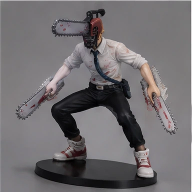 Estátua Denji Chainsaw Man Colecionável